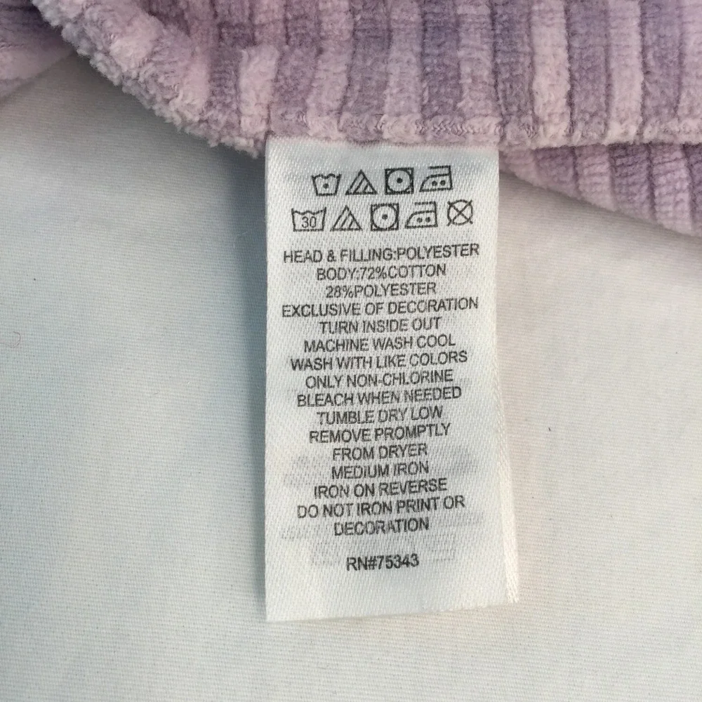Purple Ribbed‎ Lamb Lovey Security Blanket 13